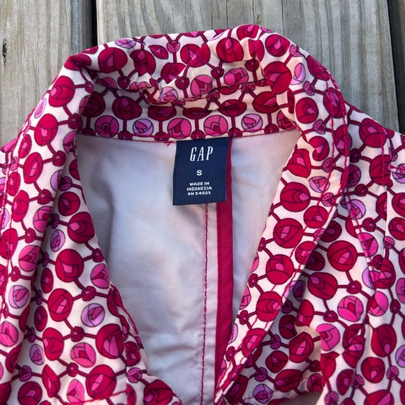 GAP Women’s Small Trench Coat Belted‎ Rosebud Valentines Collar Pockets Y2K - Picture 2 of 15